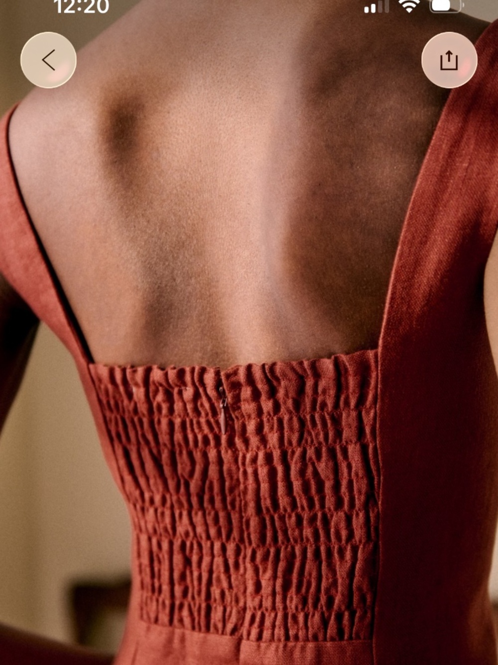 Sezane Donna Dress in 100% linen - Picture 2 of 6